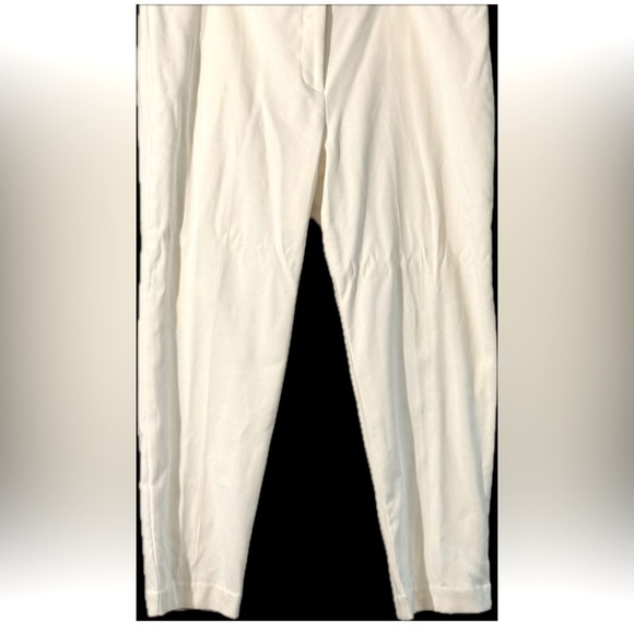 Liz Claiborne White Dress Pants Straight-Leg - Picture 1 of 4